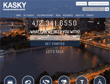 Tablet Screenshot of kaskyinsurance.com